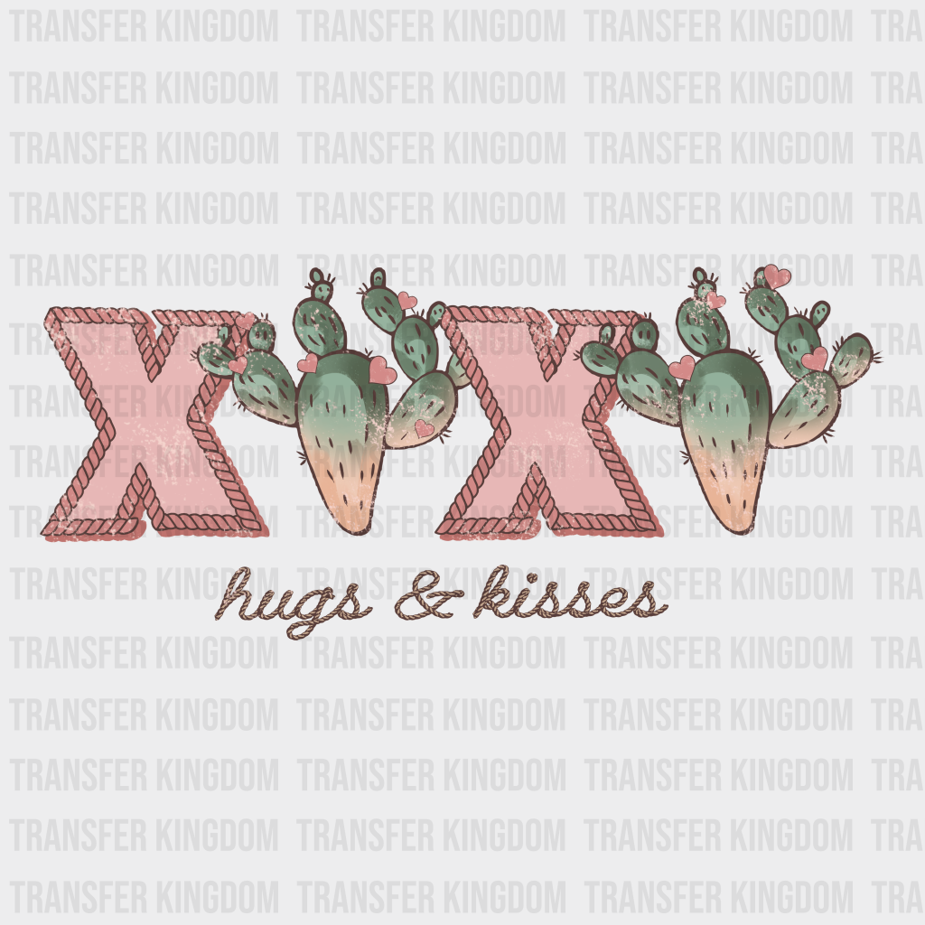 XO XO HUGS AND KISSES - DTF heat transfer - transfer-kingdom