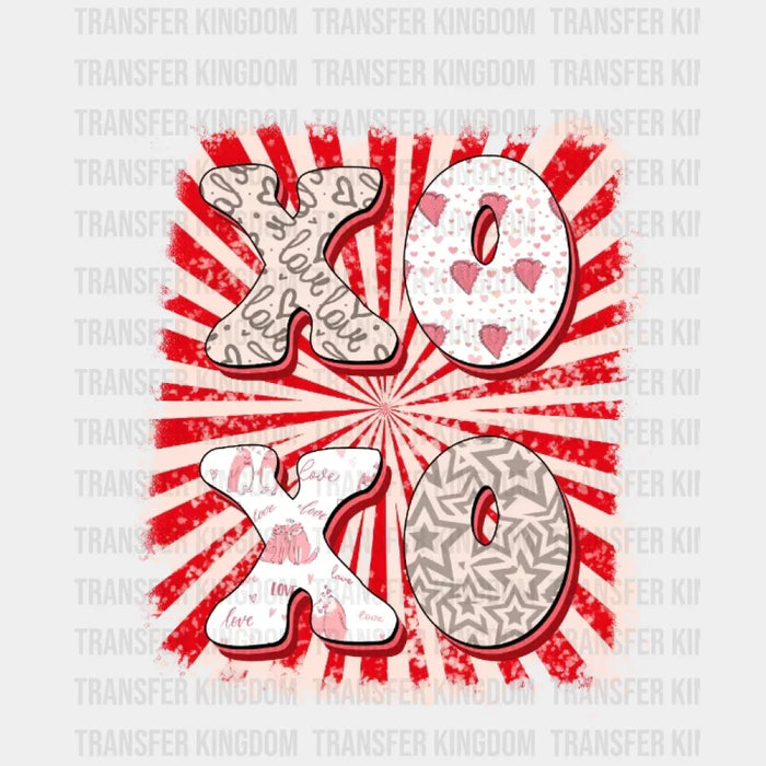 XOXO Valentine's Day Design - Valentine's Day DTF heat transfer