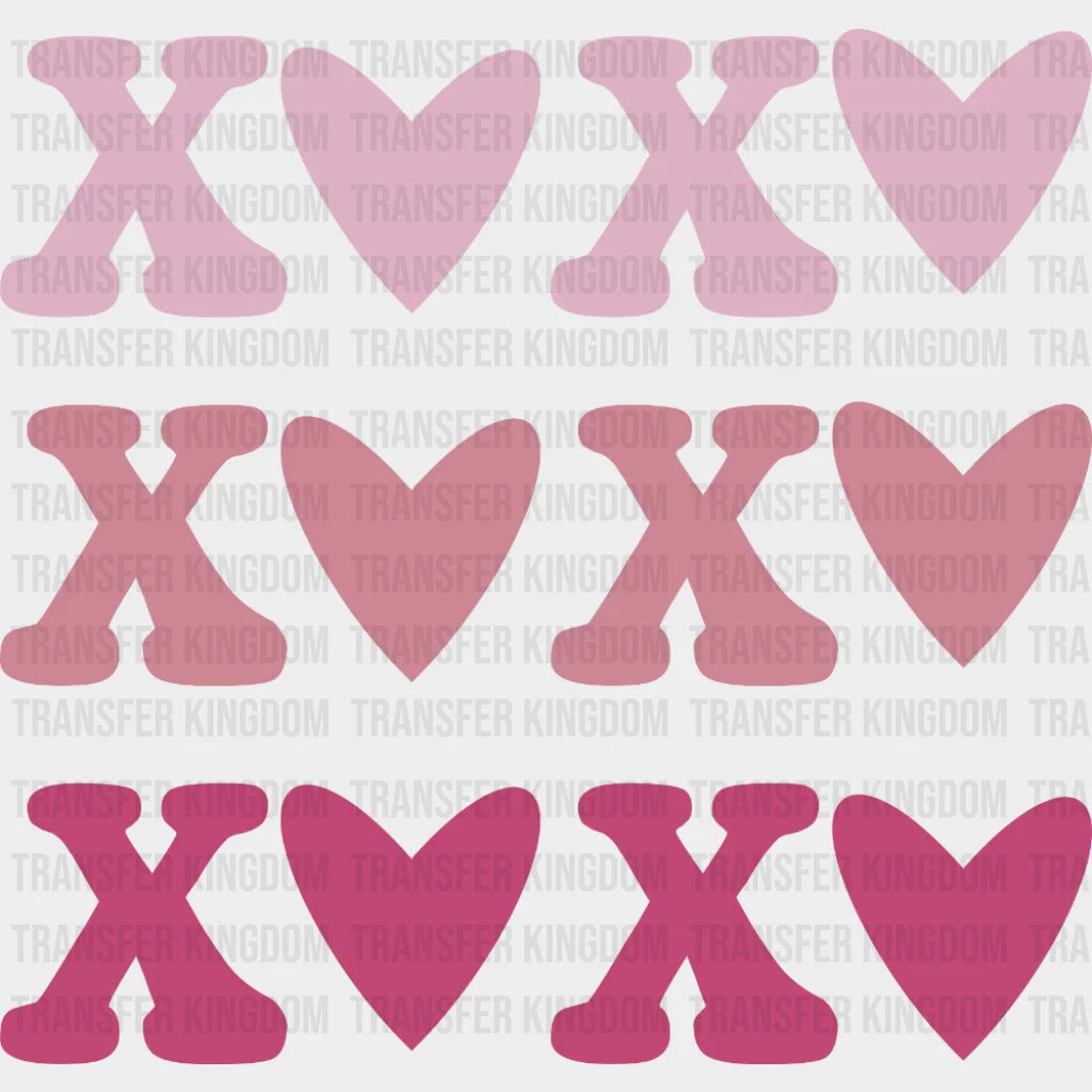 Xoxo Valentines Day Design - Dtf Heat Transfer