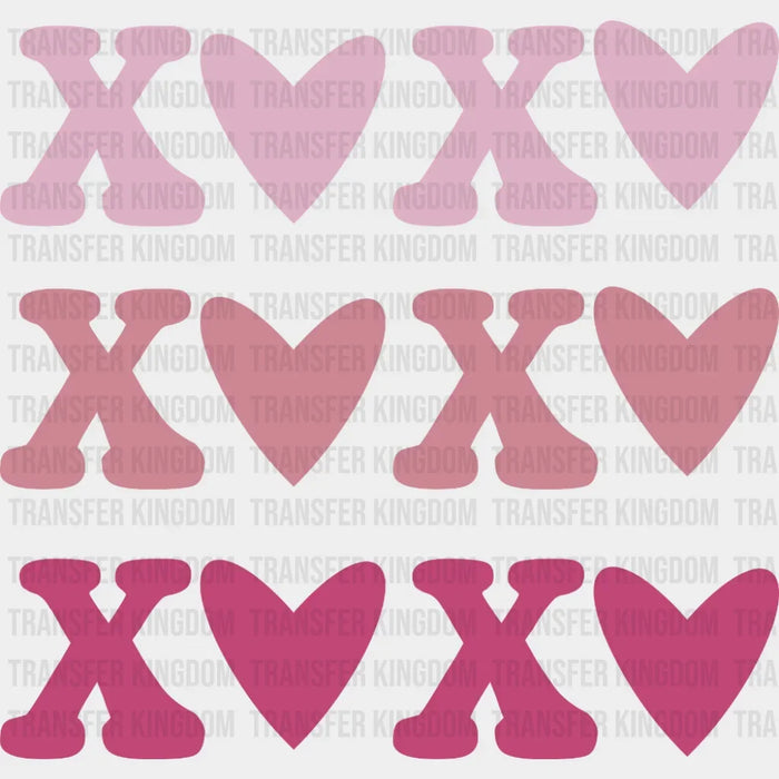 XOXO Valentine's Day - Valentine's Day DTF heat transfer