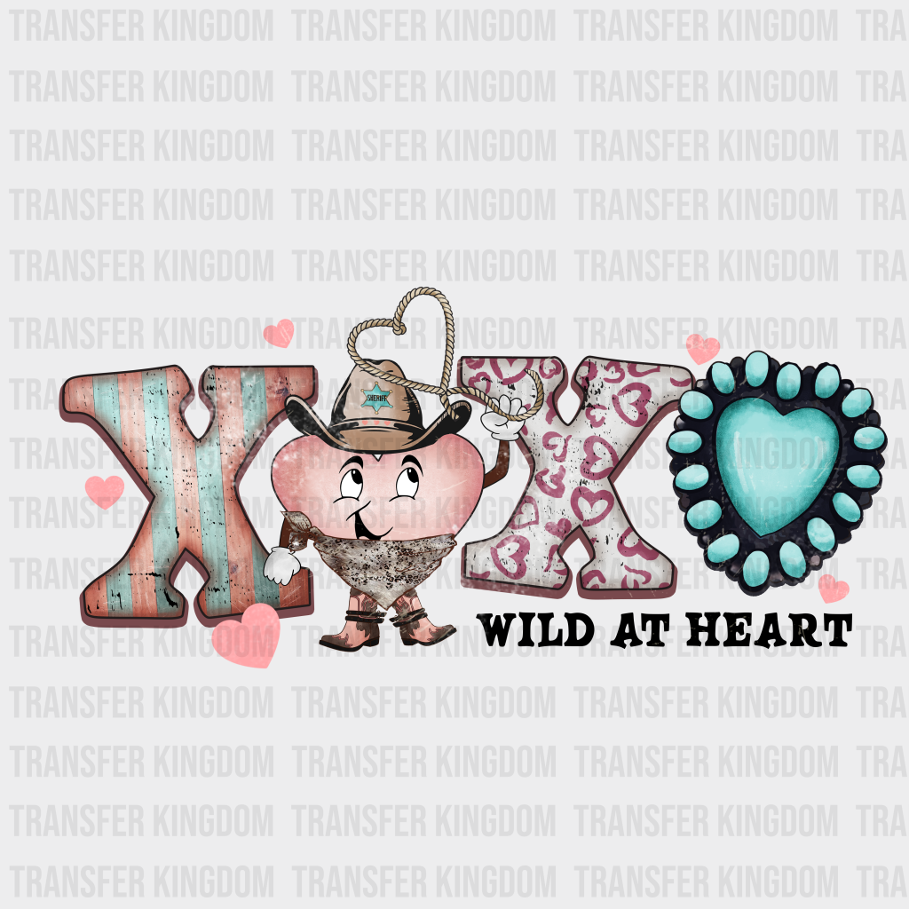 XOXO WILD AT HEART - DTF heat transfer - transfer-kingdom