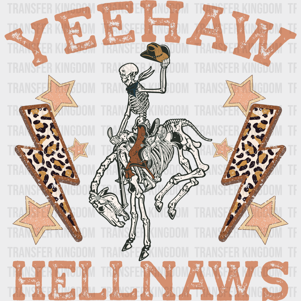 Yeehaw Hellnaws Design - Western Dtf Transfers