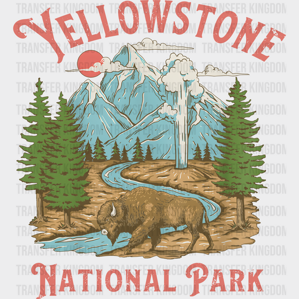 Yellowstone National Park Design - National Parks DTF Transfers
