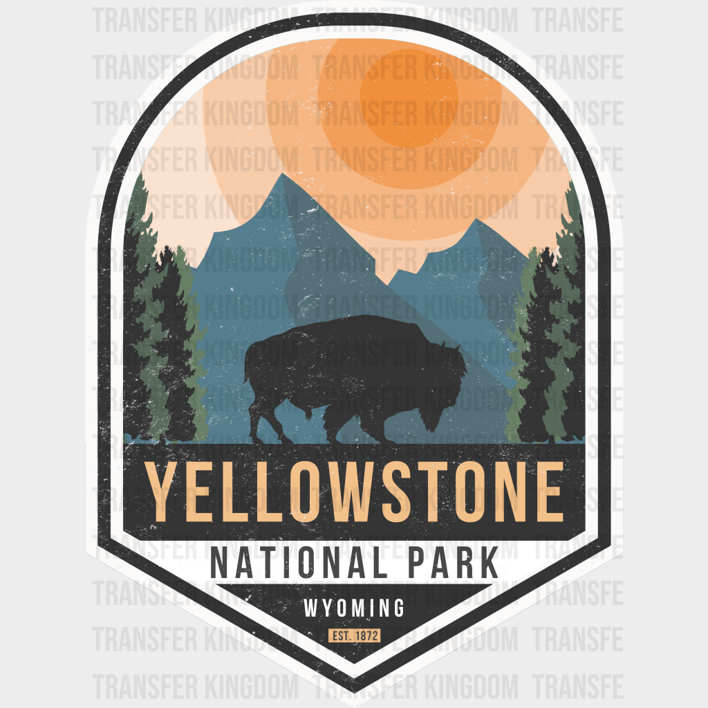 Yellowstone National Park Wyoming Design - Parks Dtf Transfers