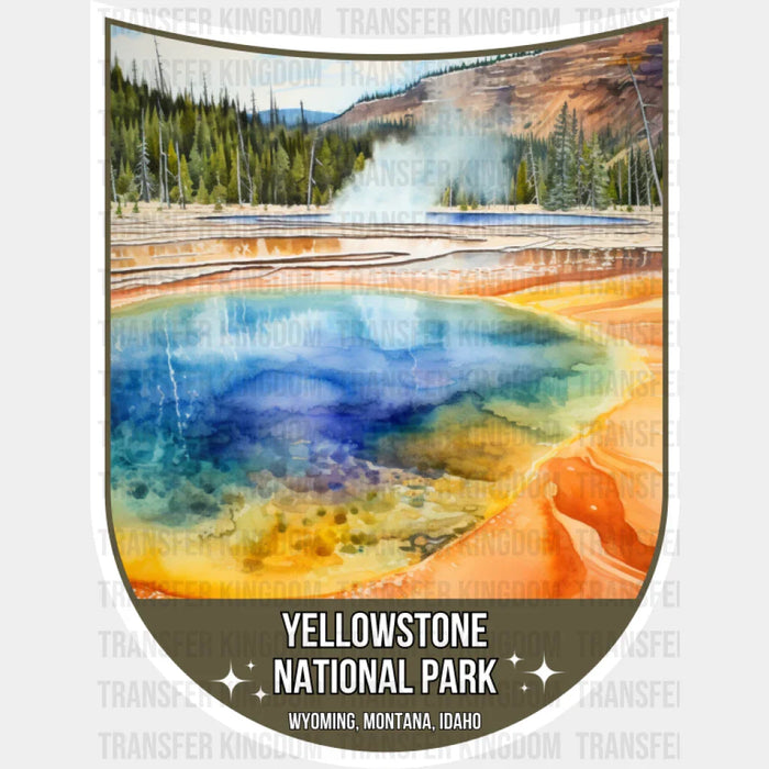 Yellowstone National Park Wyoming, Montana, Idaho - National Parks DTF Transfer