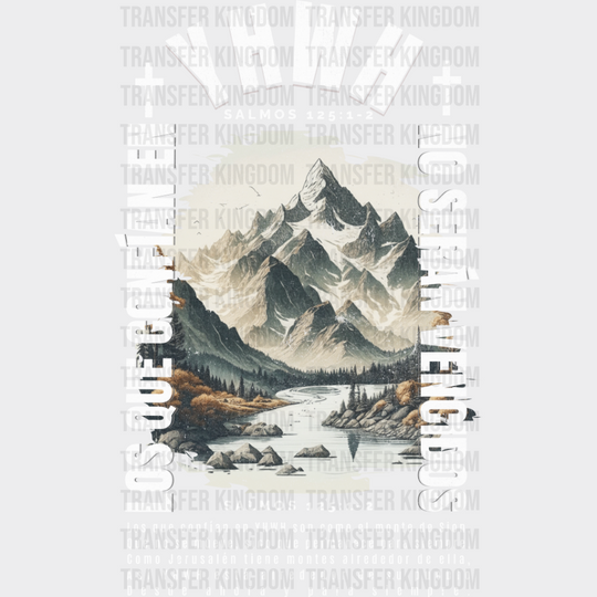 Yhwh Mountain Design - Christianity Dtf Transfer