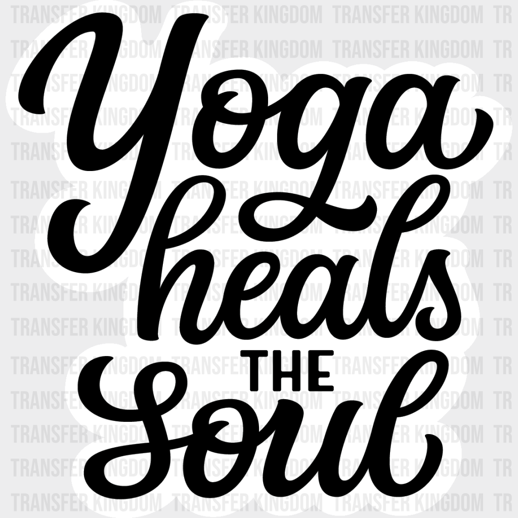 Yoga Heals The Souls - Dtf Heat Transfer Unisex S & M (10’’) / Light Color Design (See Imaging)