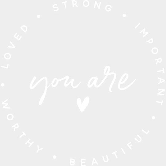 You Are Loved Strong Important Worthy Beautiful - Motivational Inspirational Design Dtf Heat