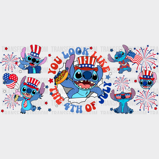 You Look Like The 4Th Of July - Cup Wrap Uv Sticker Permanent Dtf Decal