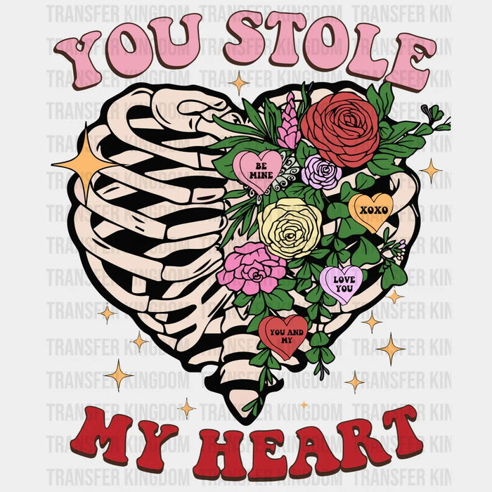 You Stole My Heart Valentine's Day Design - DTF heat transfer