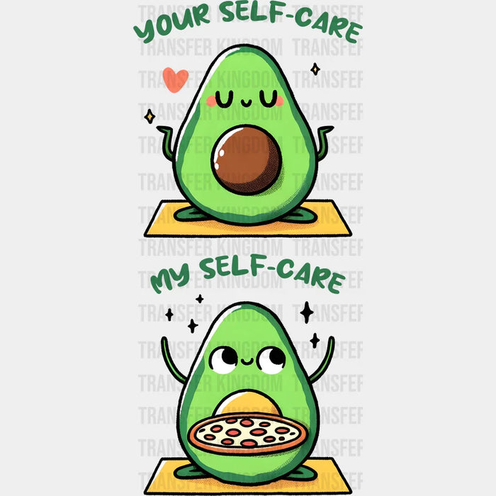 Your Self-Care vs My Self-Care Design - Yoga DTF Heat Transfer