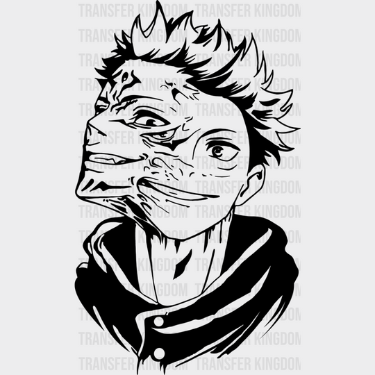 Yuji Itadori - Jujutsu Kaisen Dtf Heat Transfer Unisex S & M (10’’) / Dark Color Design See Imaging