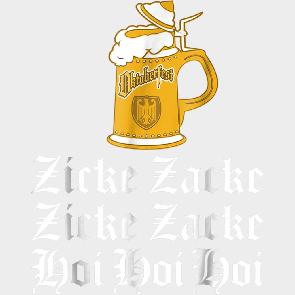 Zicke Zacke Hoi Hoi Hoi - Oktoberfest DTF Transfers Adult Unisex - S & M (10’’) / Light Color Design (See Imaging)
