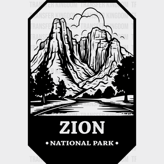 Zion National Park Design - Parks Dtf Transfers Unisex S & M (10’) / Dark Color See Imaging