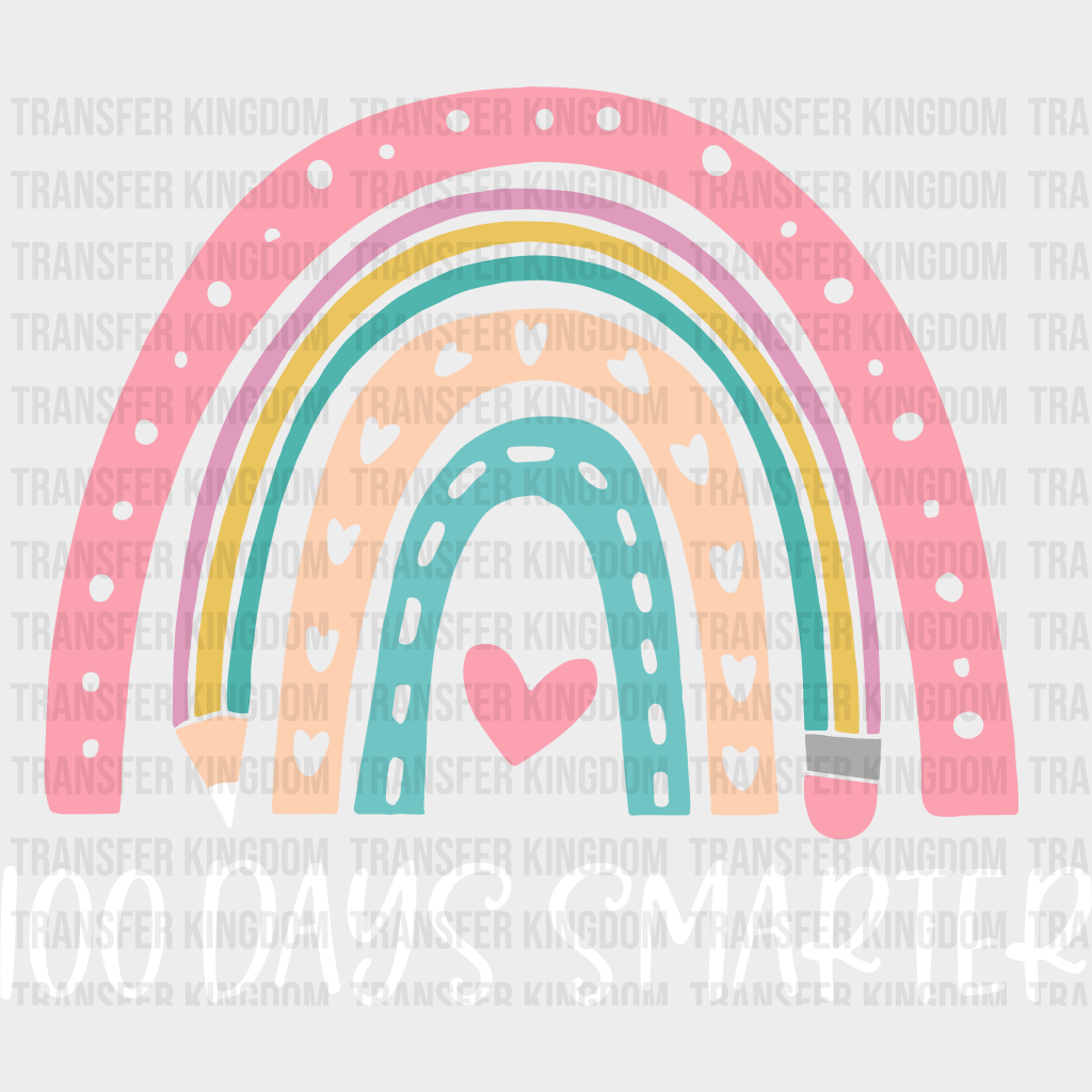 100 Day Smarter 100 Days Of School Design - DTF heat transfer - Transfer Kingdom
