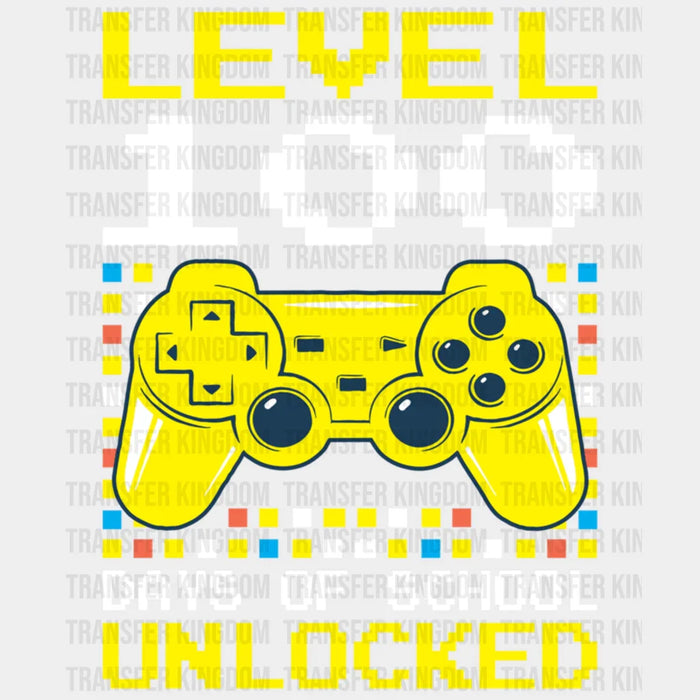 100 DAYS LEVEL UNLOCKED - DTF heat transfer