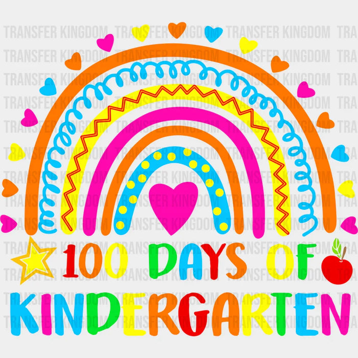 100 Days Of Kindergarten - DTF heat transfer