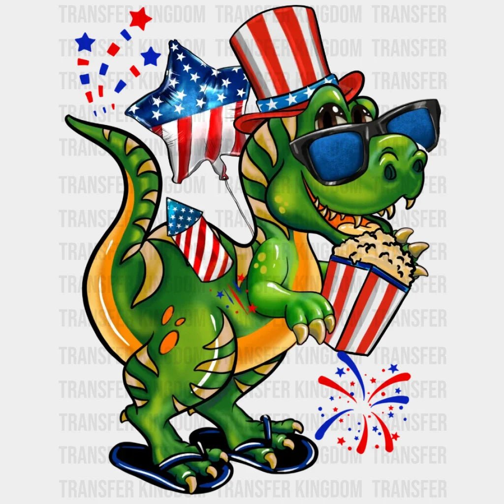 4Th Of July T Rex Dtf Transfer