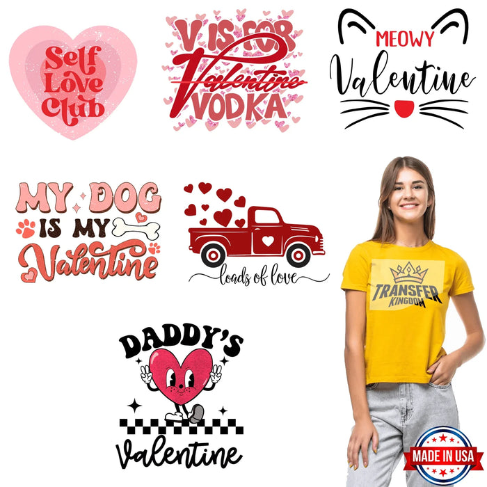 Valentine's Premade Gang sheet - 6 PCS 10 INCH (Version 6)