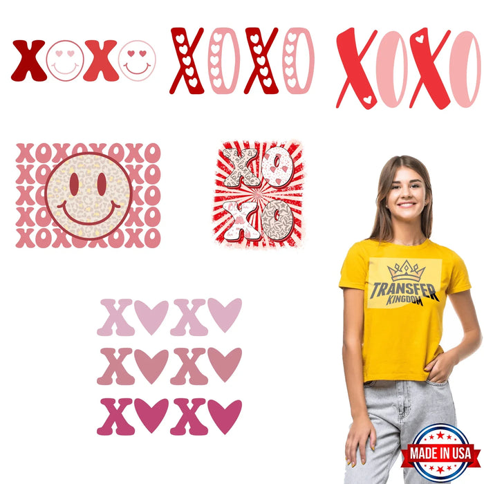 Valentine's Premade Gang sheet - 6 PCS 10 INCH (Version 7)