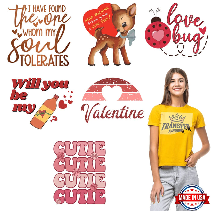 Valentine's Premade Gang sheet - 6 PCS 10 INCH (Version 8)