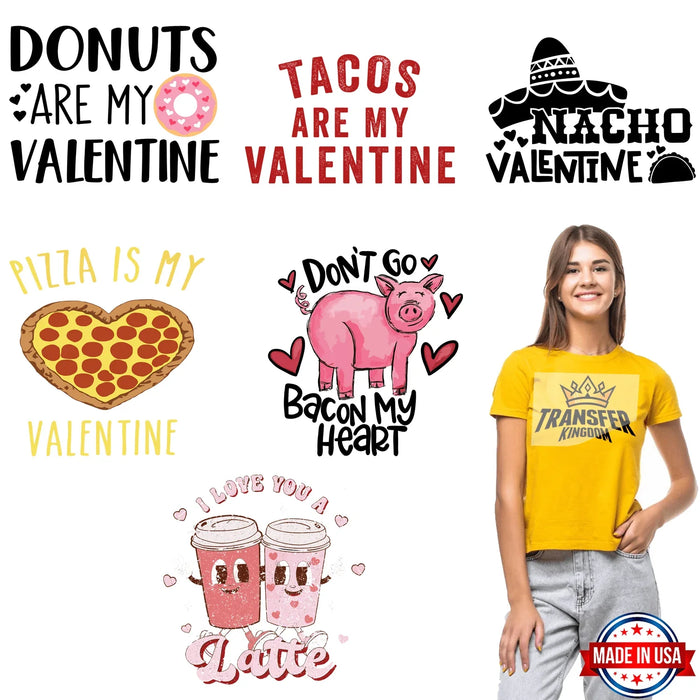 Valentine's Premade Gang sheet - 6 PCS 10 INCH (Version 9)