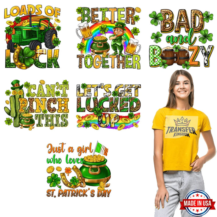 St. Patrick's Day Premade Gang sheet - 6 PCS 10 INCH (Variation 7)