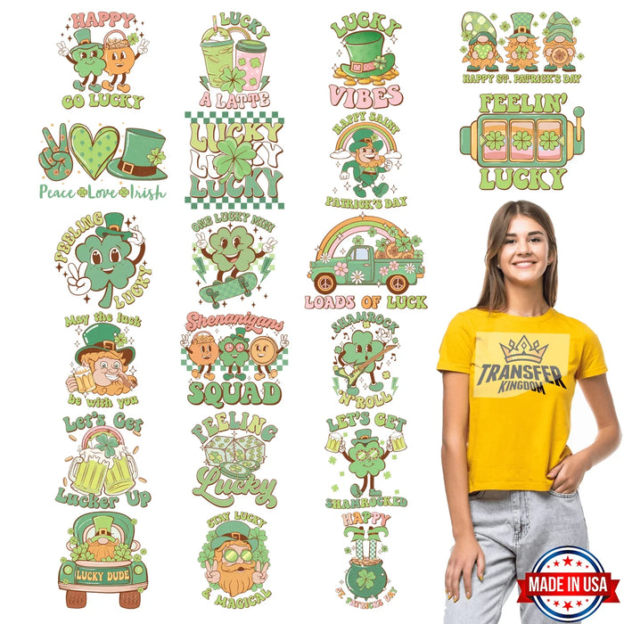 St. Patrick's Day Premade Gang sheet - 20 PCS 10 INCH (Variation 4)