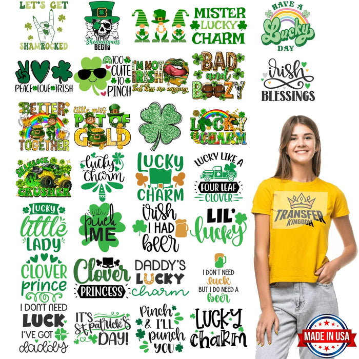 St. Patrick's Day Premade Gang sheet - 30 PCS 10 INCH (Variation 3)