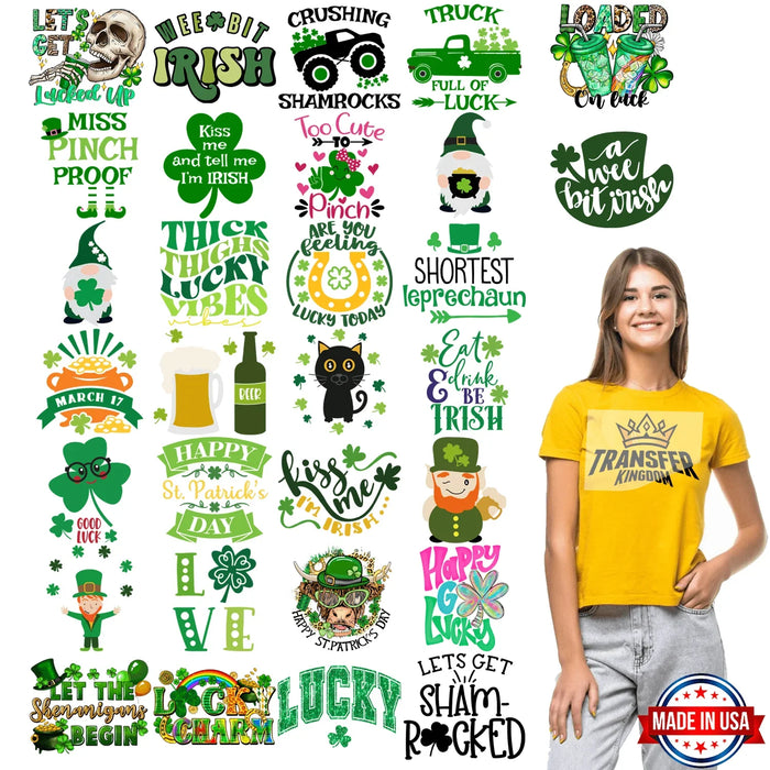 St. Patrick's Day Premade Gang sheet - 30 PCS 10 INCH (Variation 2)