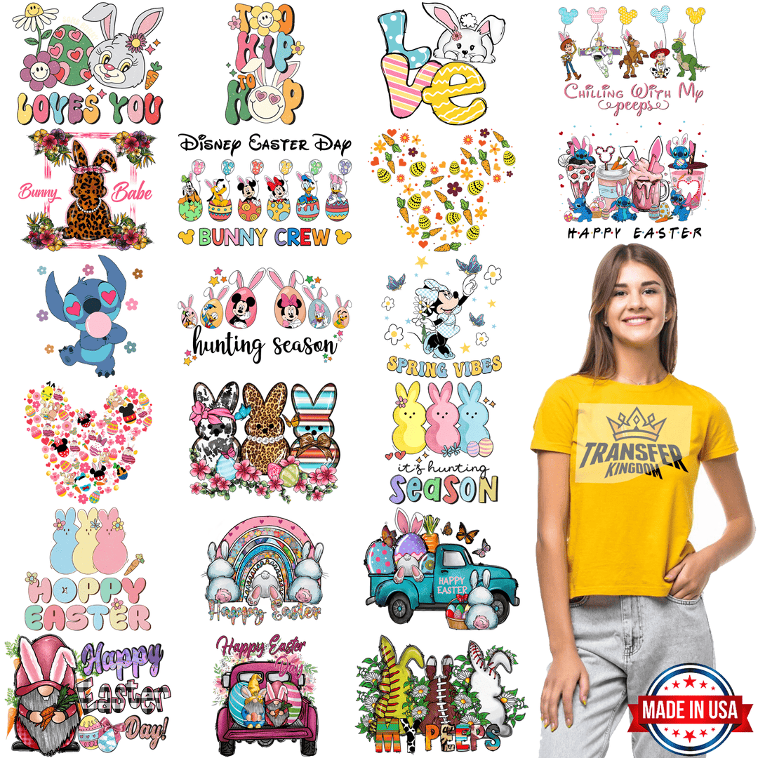 EASTER Premade Gang sheet - 20 PCS 10 INCH - transfer-kingdom