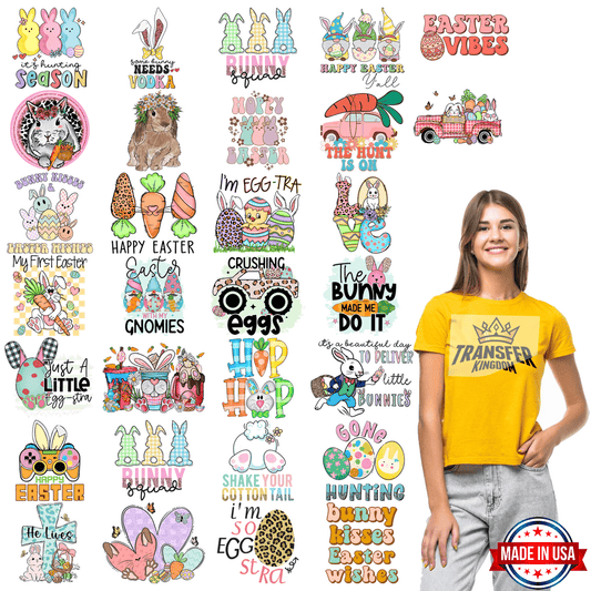 EASTER Premade Gang sheet - 30 PCS 10 INCH - transfer-kingdom