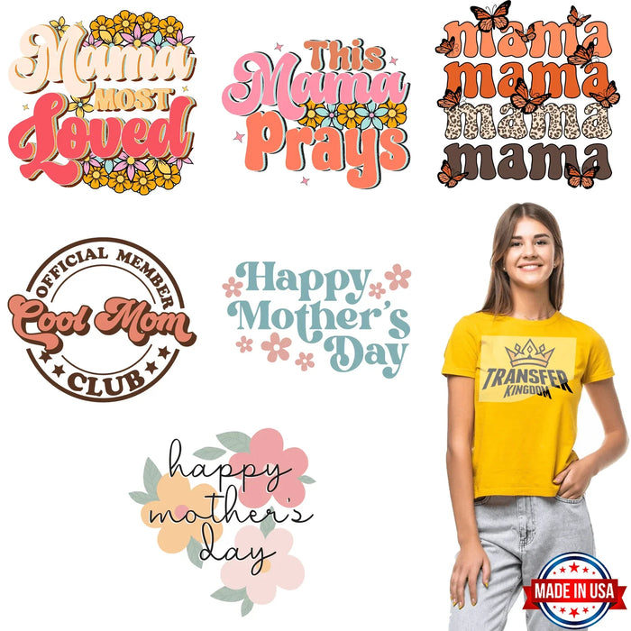 Mother's Day - Premade Gang sheet - 6 PCS 10 INCH (Version 3)