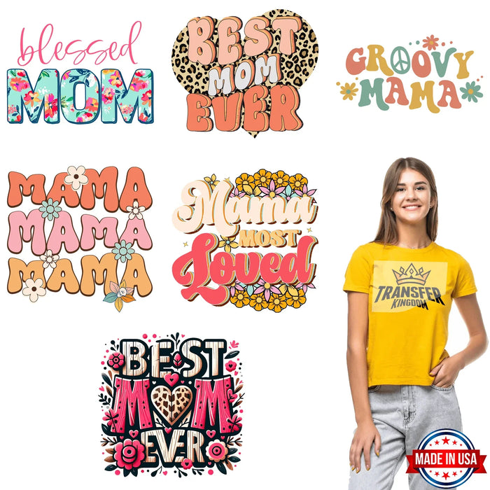 Mother's Day - Premade Gang sheet - 6 PCS 10 INCH (Version 5)