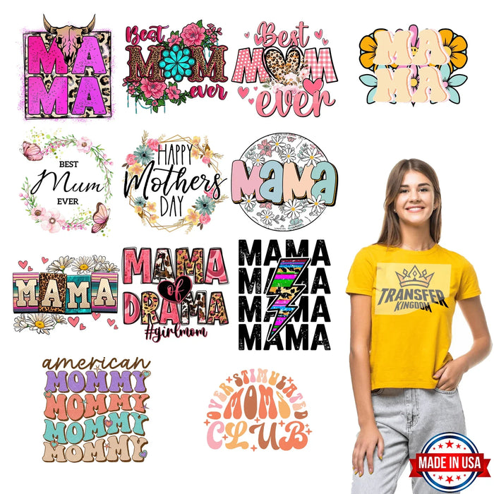 Mother's Day - Premade Gang sheet - 12 PCS 10 INCH (Version 2)