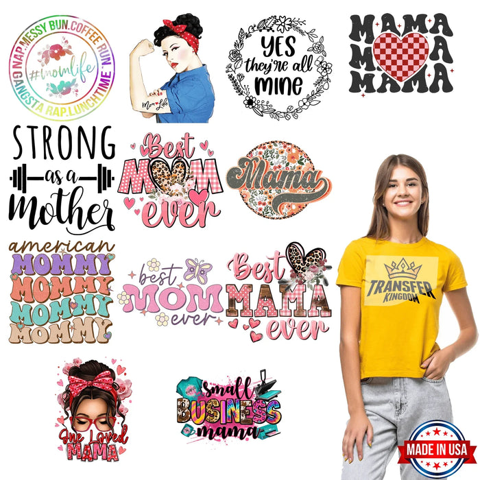 Mother's Day - Premade Gang sheet - 12 PCS 10 INCH (Version 3)