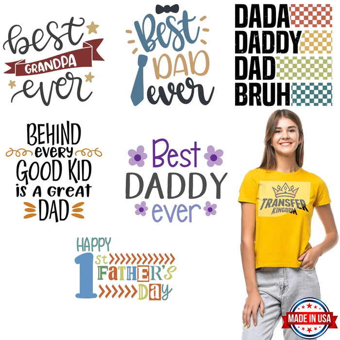 Father's Day - Premade Gang Sheet - 6 PCS 10 INCH (Version 2)