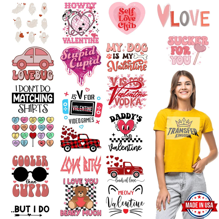 Valentine's Premade Gang sheet - 20 PCS 10 INCH (Variation 4)