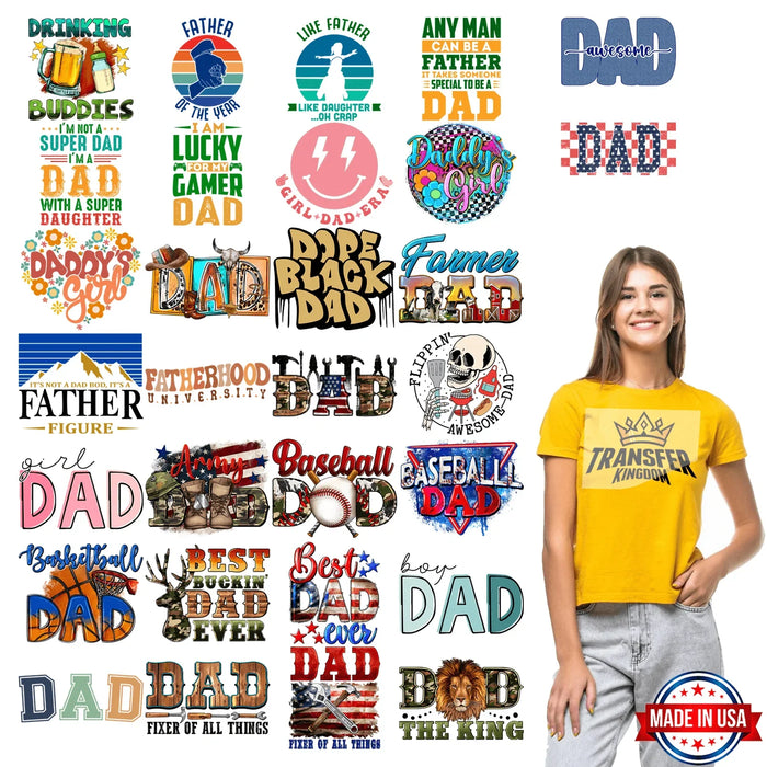 Father's Day Premade Gang sheet - 30 PCS 10 INCH (Version 3)