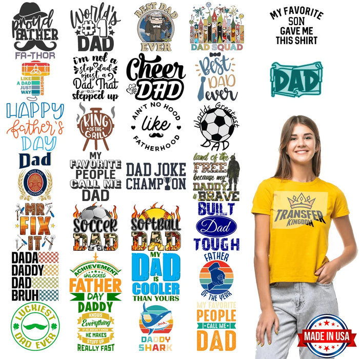 Father's Day Premade Gang sheet - 30 PCS 10 INCH (Version 4)