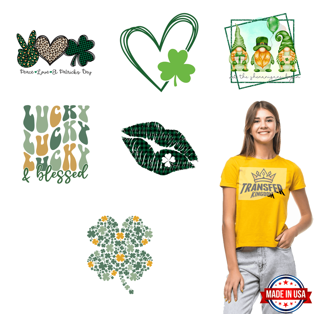 St. Patrick's Day Premade Gang sheet - 6 PCS 10 INCH - transfer-kingdom