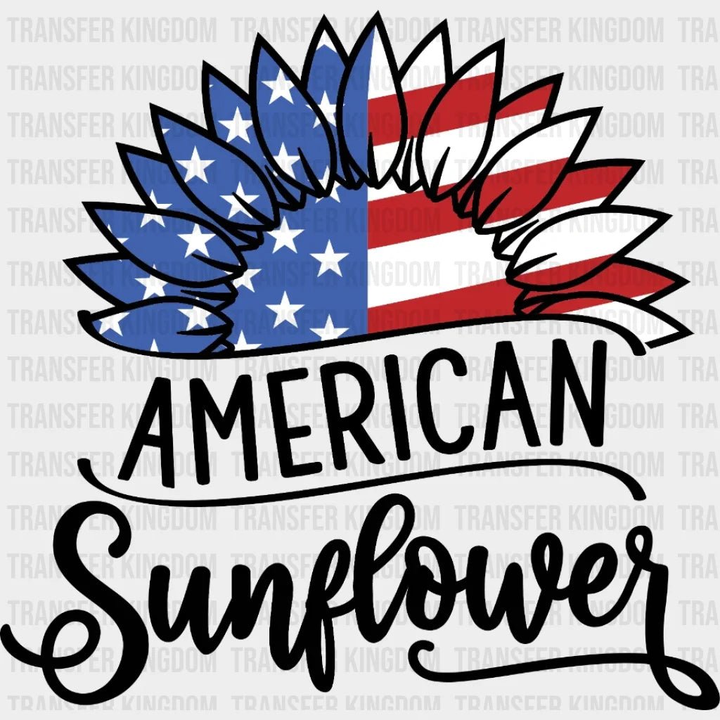 American Sunflower Dtf Transfer