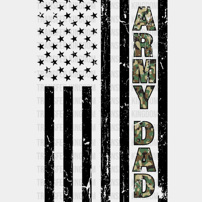 Army Dad American Flag Design - DTF heat transfer