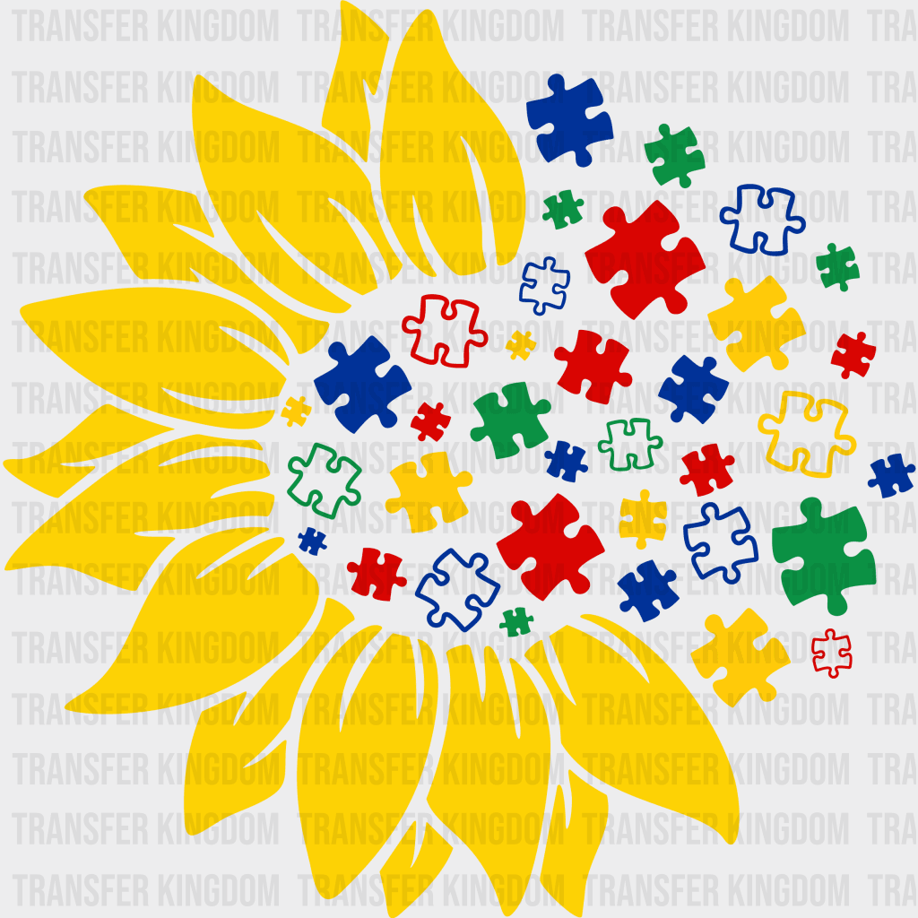 Autism Sunflower Design Unisex - S & M ( 10 )