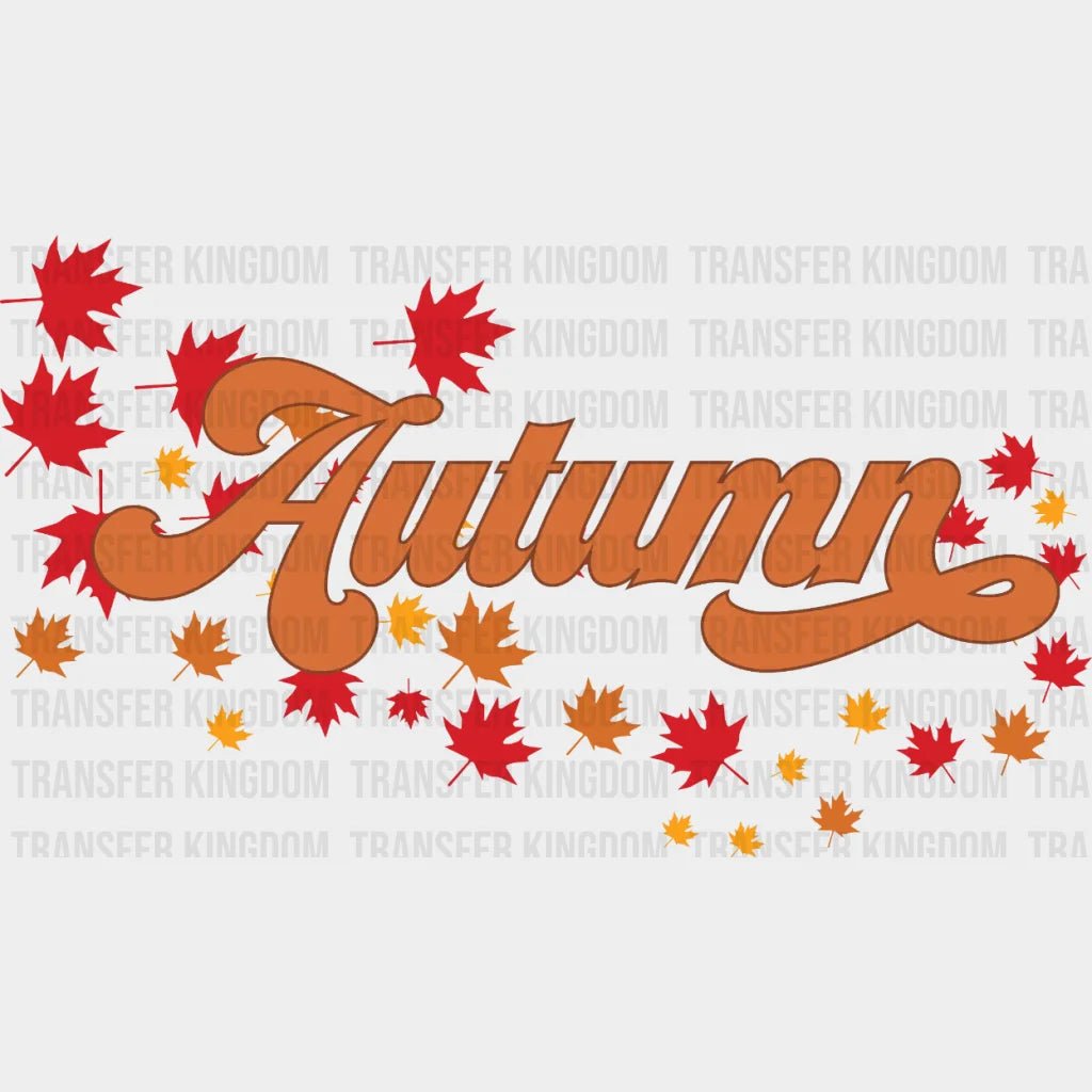 Autumn Leaves Fall Design - Dtf Heat Transfer