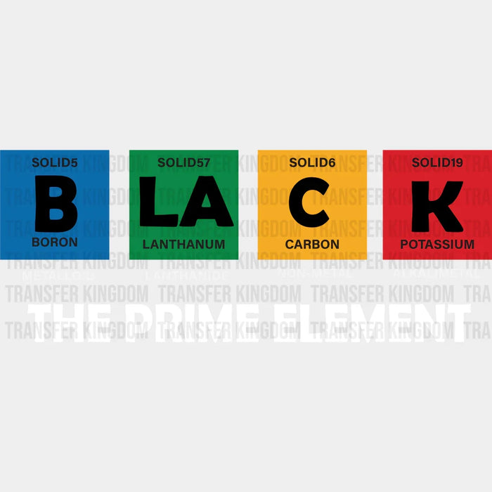 B LA C K The Prime Element - BLM design DTF heat transfer