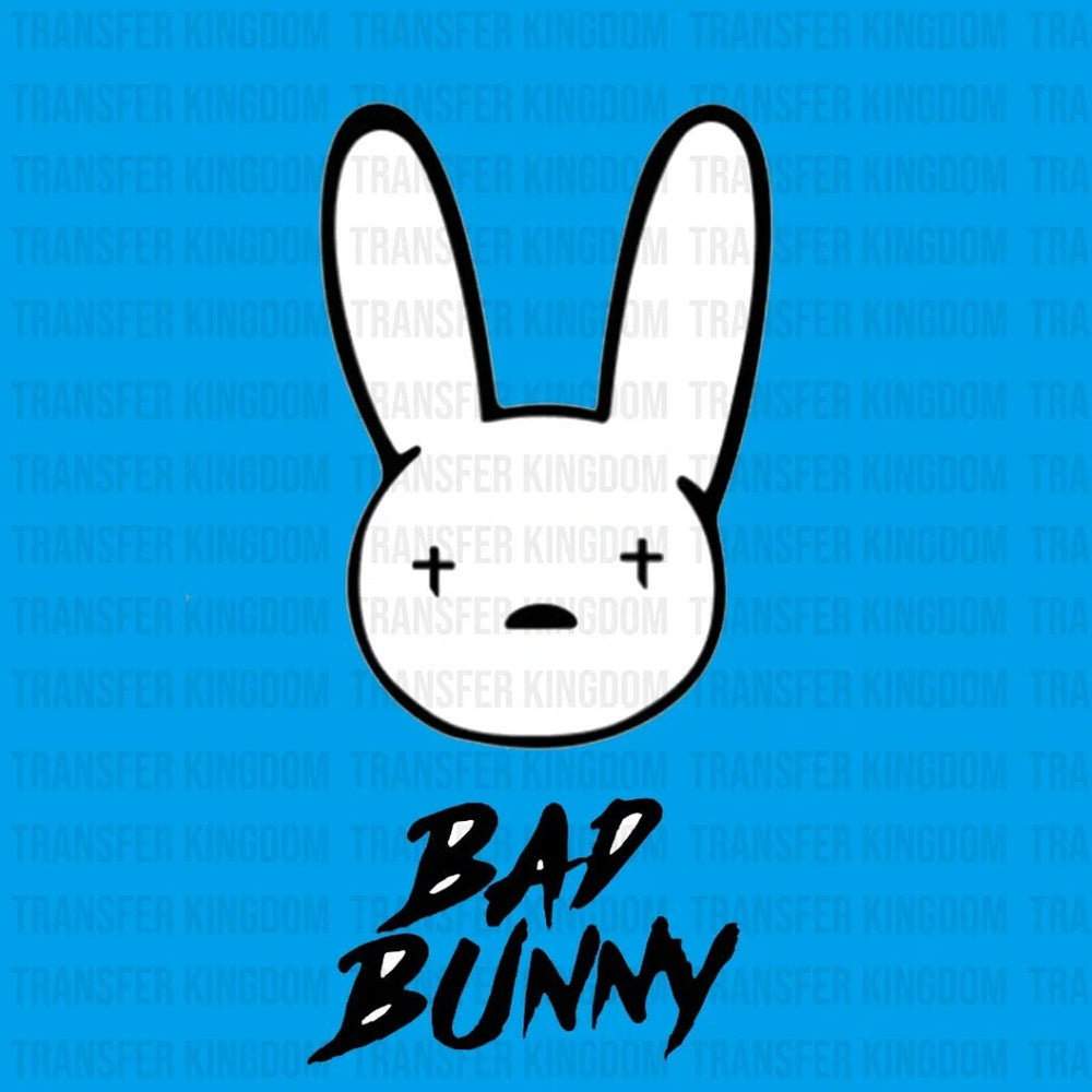 Bad Bunny Logo Design - Dtf Heat Transfer