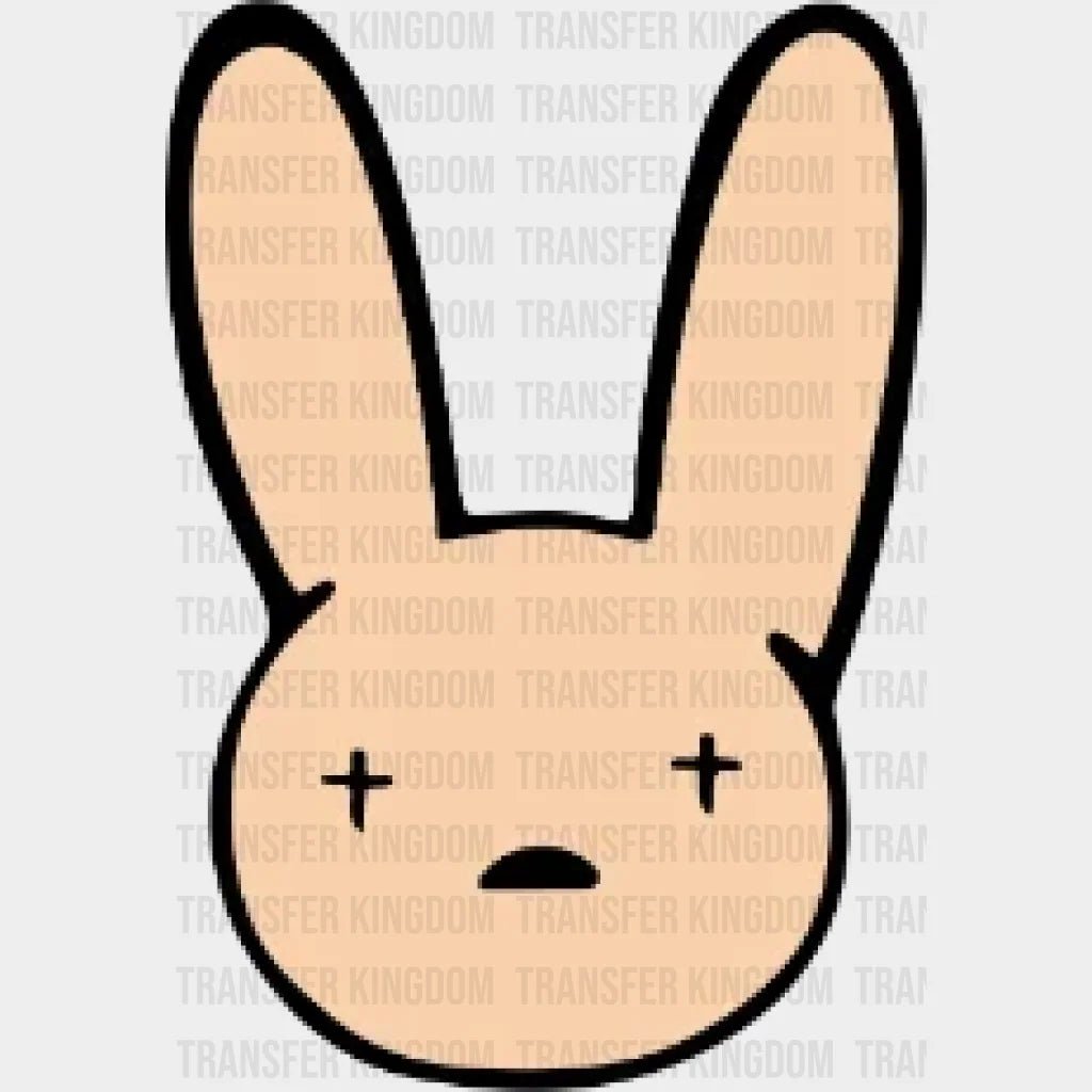 Bad Bunny Rabbit Design - Dtf Heat Transfer