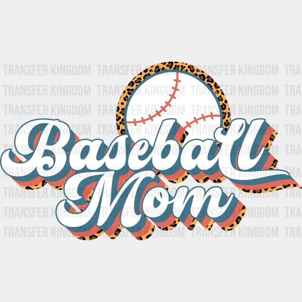Baseball Mom Ball Leopard Dtf Transfer