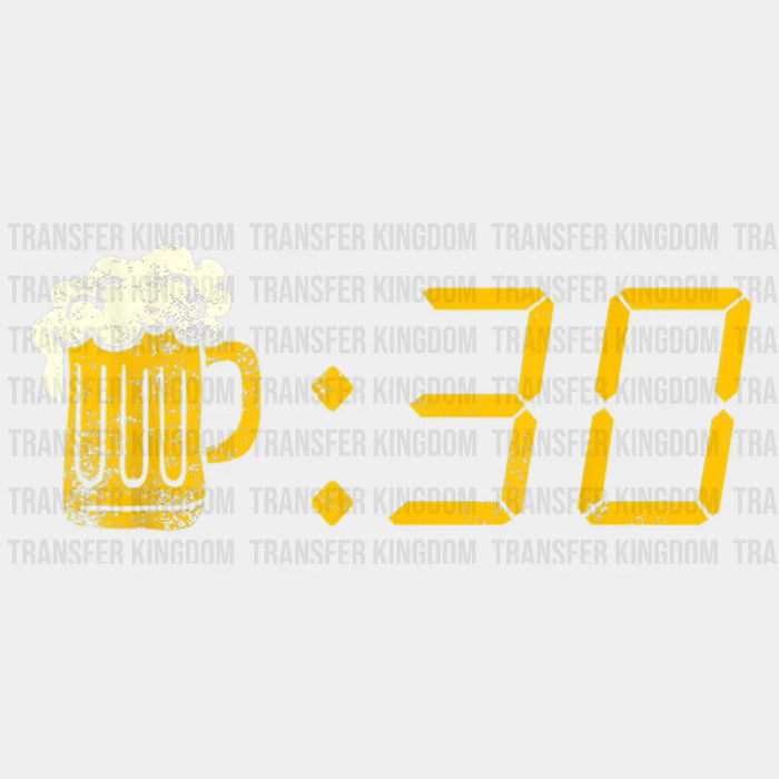 Beer and Half Beer o'clock Design - DTF heat transfer
